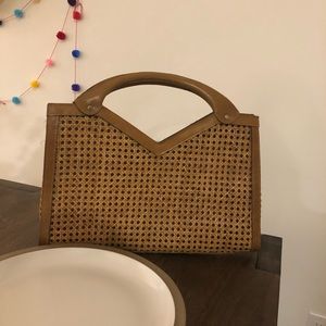 Vintage wicker handbag